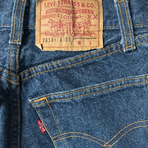 Vintage 80s Levis 501 High Waisted Jeans Dark Wash Made in USA Size 7, 25 - Picture 8 of 8